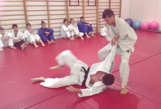 Jumi session for judoka at Judo San club, Trento