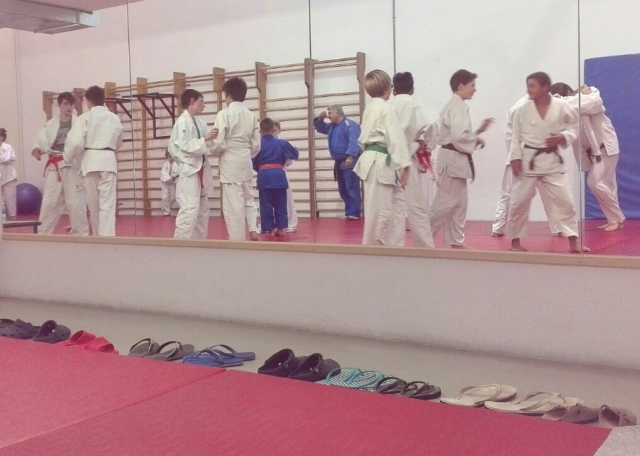Jumi session for judoka at Judo San club, Trento